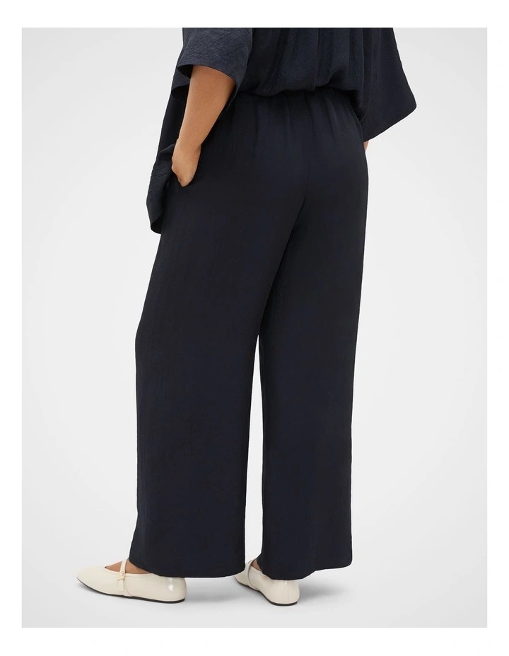 Textured Satin Easy Wide Leg Pant image 6