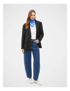 Barrel Leg Pocket Jean