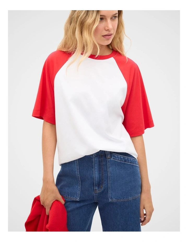 Contrast Raglan Tee image 2