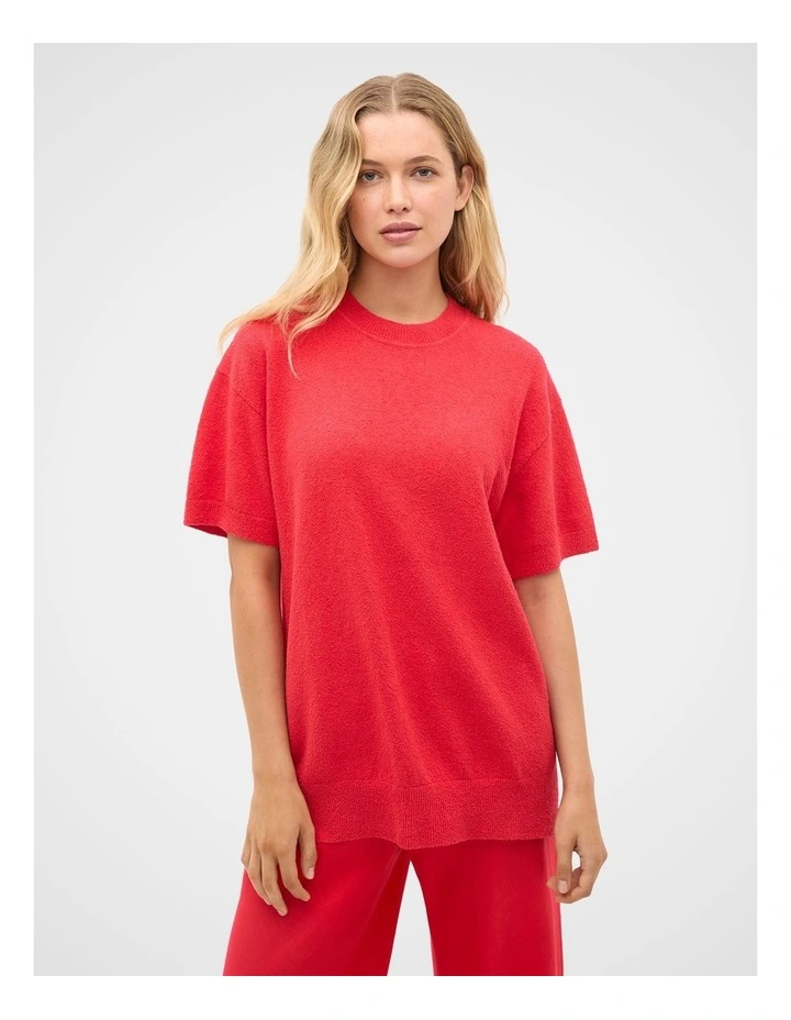 Boucle Oversized Knit Tee image 2