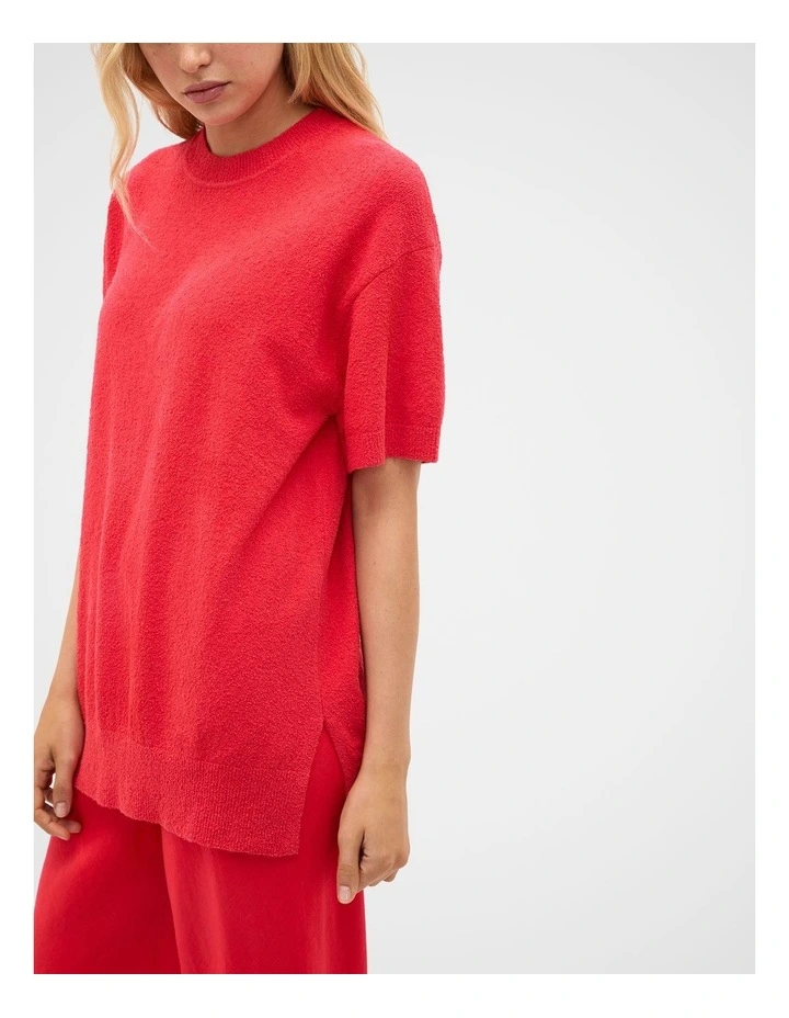 Boucle Oversized Knit Tee image 3
