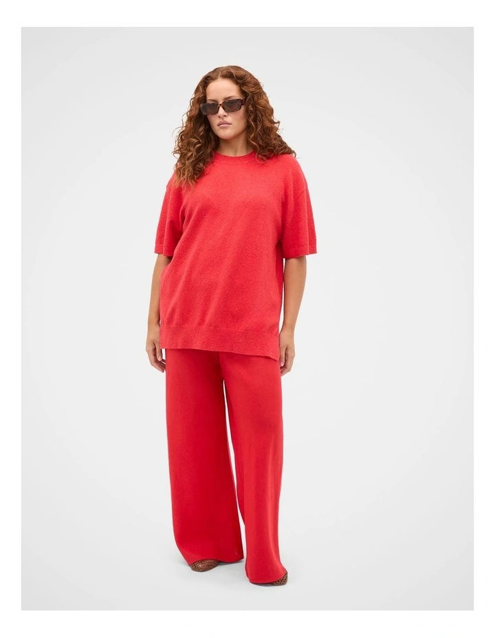Boucle Oversized Knit Tee image 5