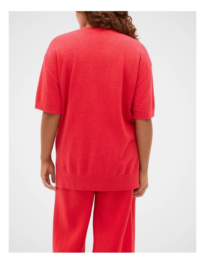 Boucle Oversized Knit Tee image 6