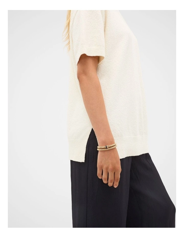 Boucle Oversized Knit Tee image 3