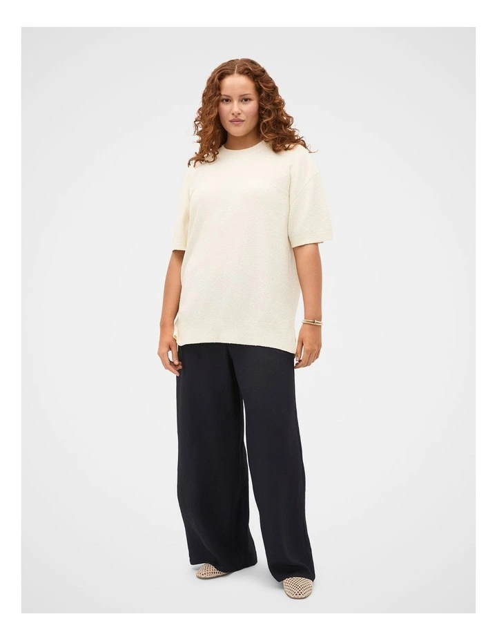 Boucle Oversized Knit Tee image 5