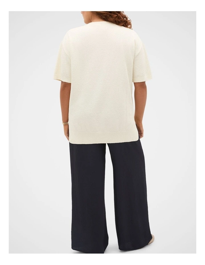 Boucle Oversized Knit Tee image 6