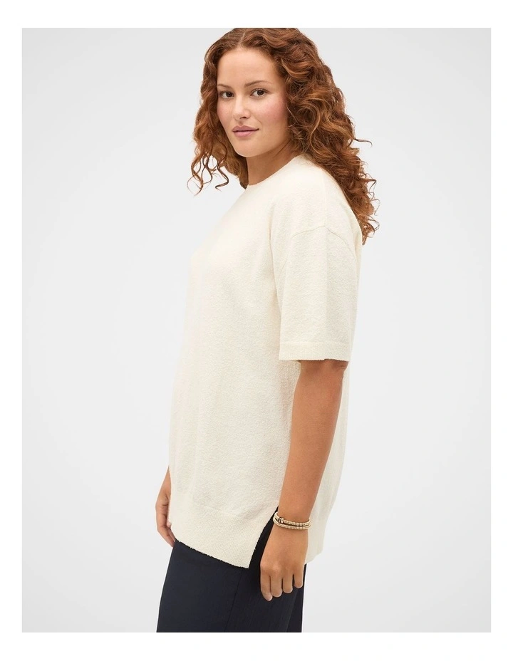 Boucle Oversized Knit Tee image 7