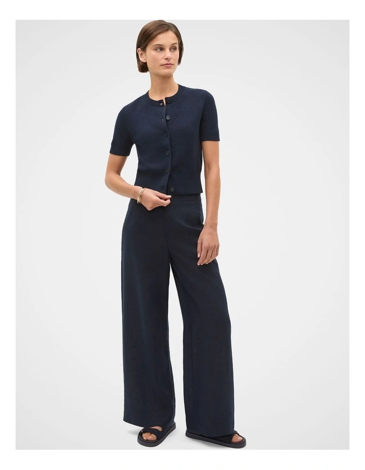 Boucle Short Sleeve Cardigan image 2