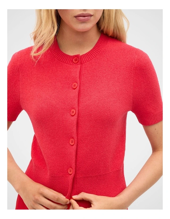 Boucle Short Sleeve Cardigan image 1