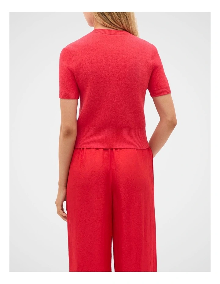Boucle Short Sleeve Cardigan image 3