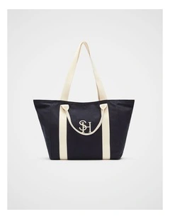 Canvas Weekend Tote in Twilight Blue