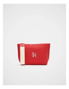 Canvas Pouch in Chilli Red