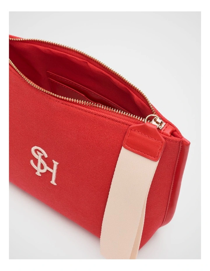 Canvas Pouch in Chilli Red image 3