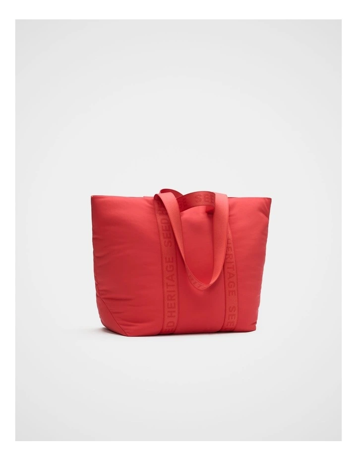 Seed Weekend Tote in Chilli Red image 3