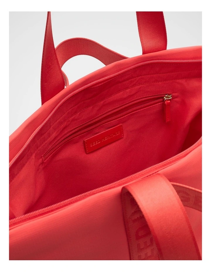 Seed Weekend Tote in Chilli Red image 4