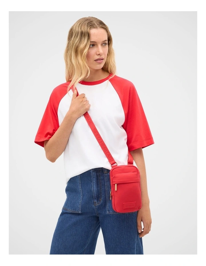 On The Go Crossbody Bag in Chilli Red image 2