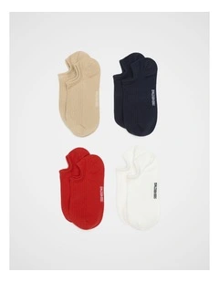 4 Pack Sneaker Sock