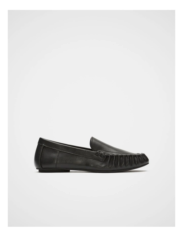 Albie Whipstitch Loafer in Black image 1
