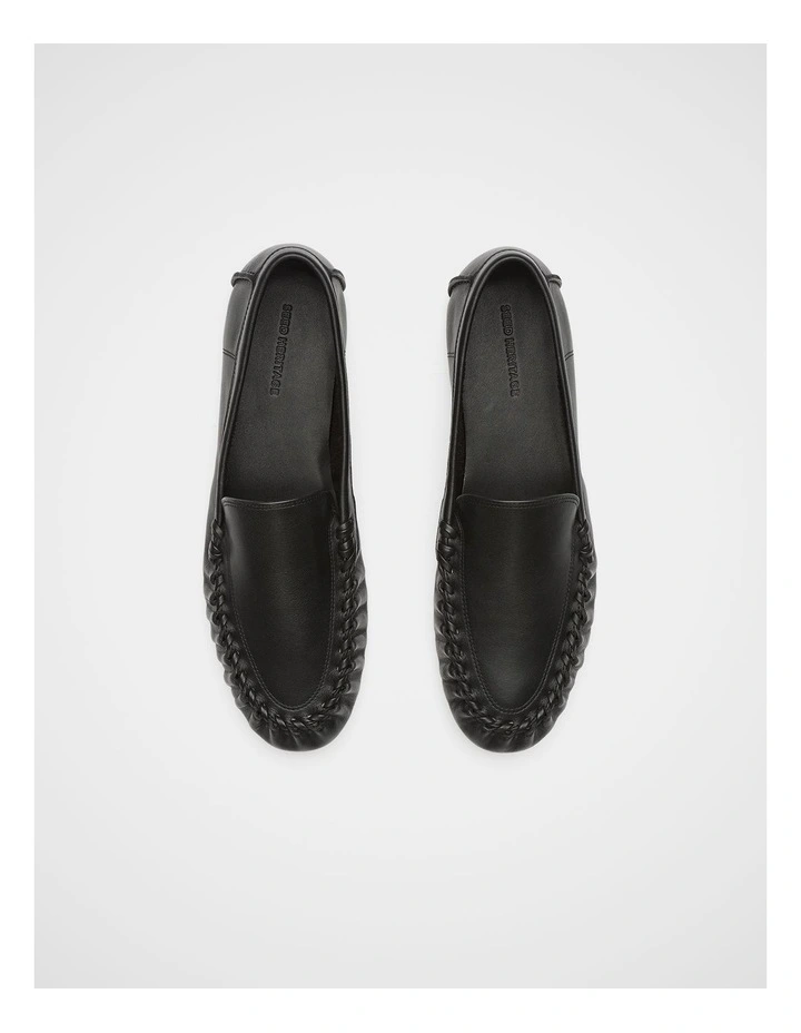 Albie Whipstitch Loafer in Black image 4