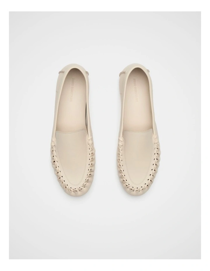 Albie Whipstitch Loafer in Stone image 4