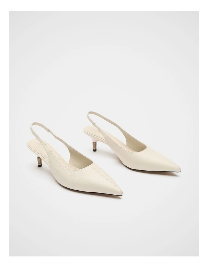 Odette Slingback Heel in Stone image 3
