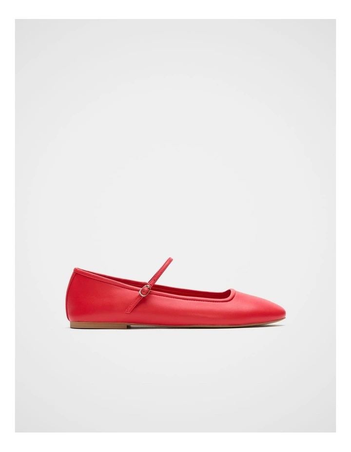 Ciara Ballet Flat in Chilli Red image 1