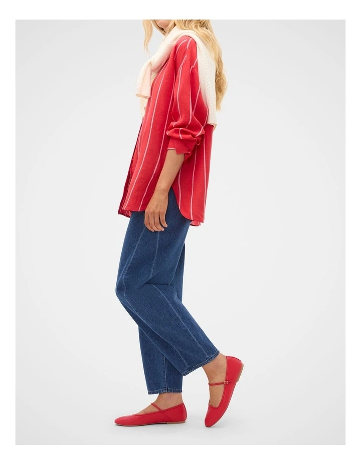 Ciara Ballet Flat in Chilli Red image 2