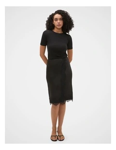 90s Satin Wrap Skirt