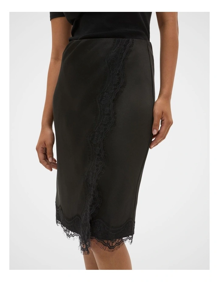 90s Satin Wrap Skirt image 2