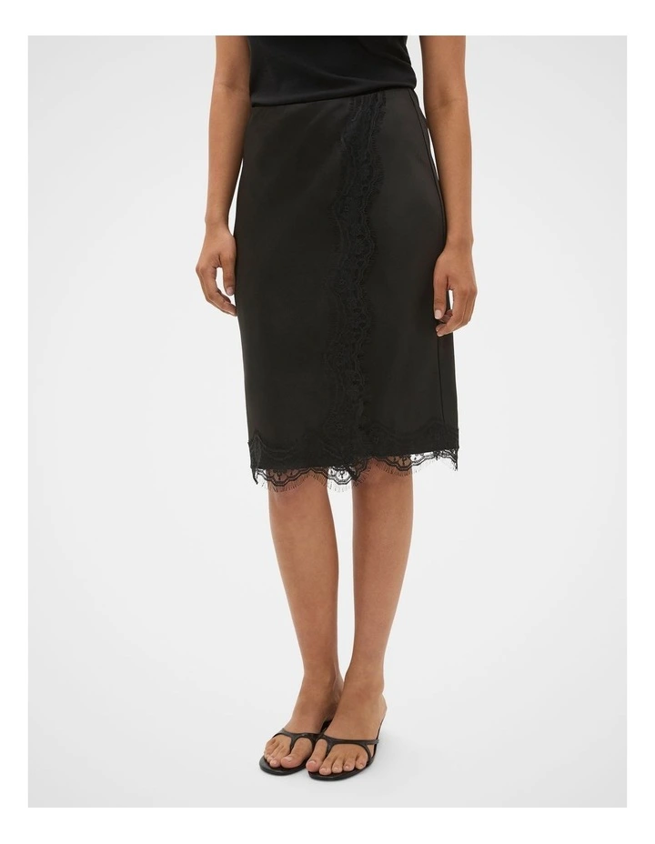90s Satin Wrap Skirt image 4