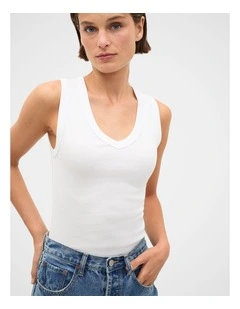 Australian Cotton V Neck Tank
