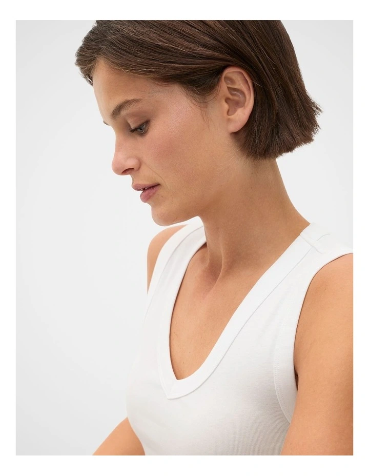 Australian Cotton V Neck Tank image 3