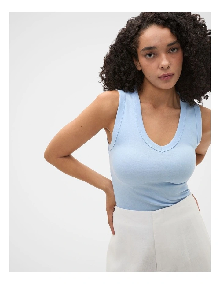 Australian Cotton V Neck Tank image 3