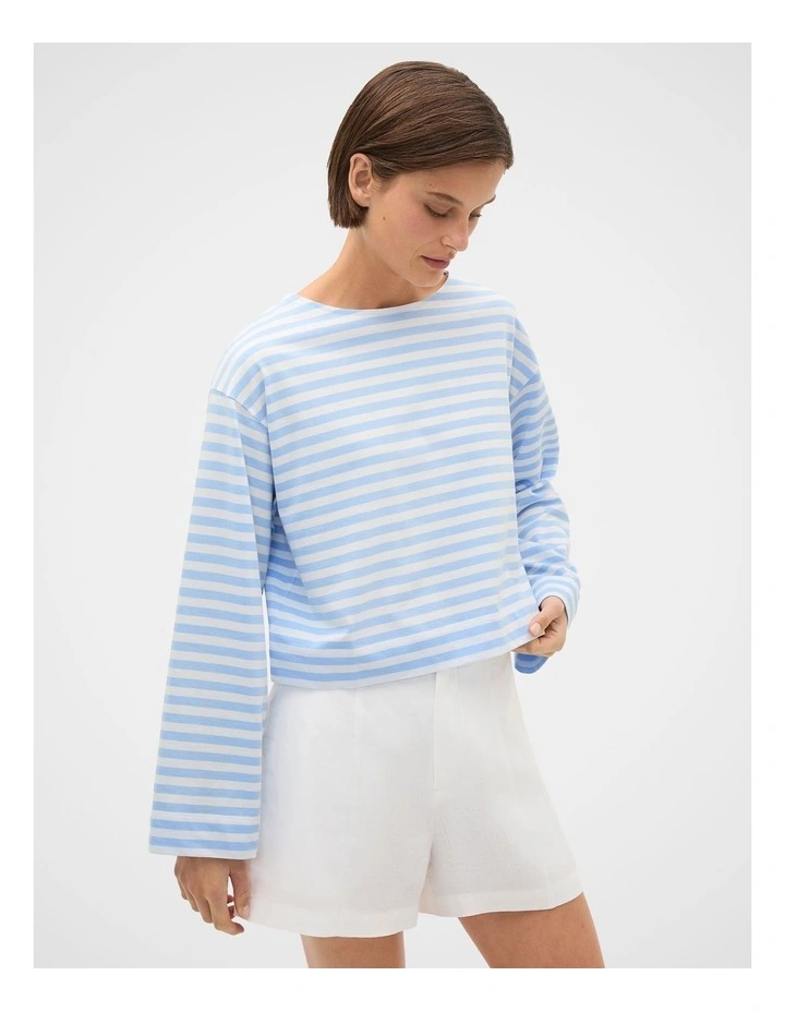 Boatneck Long Sleeve Top image 1