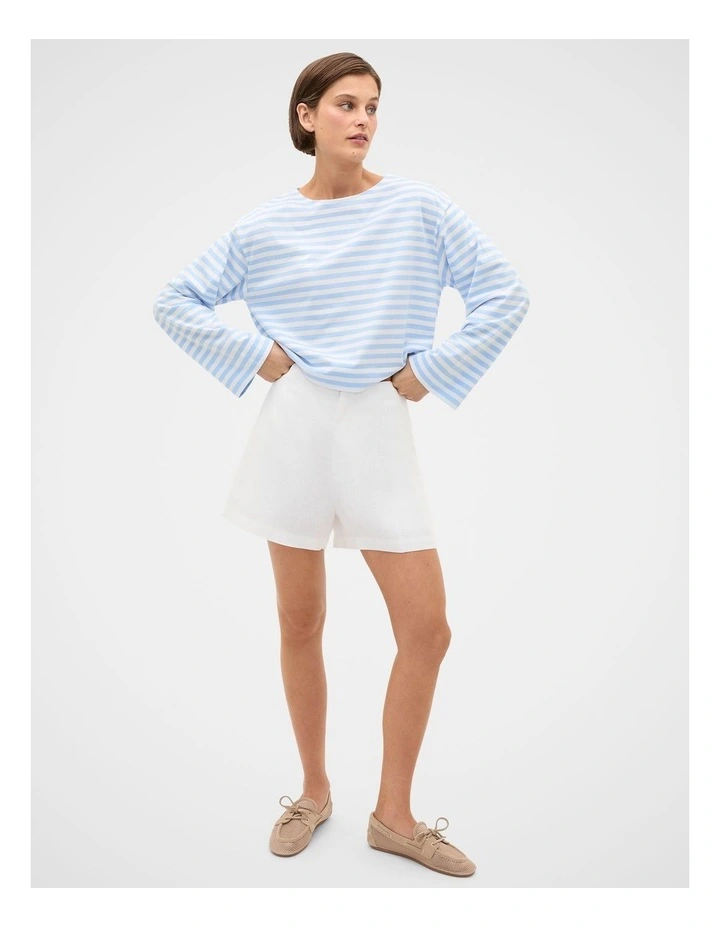 Boatneck Long Sleeve Top image 2