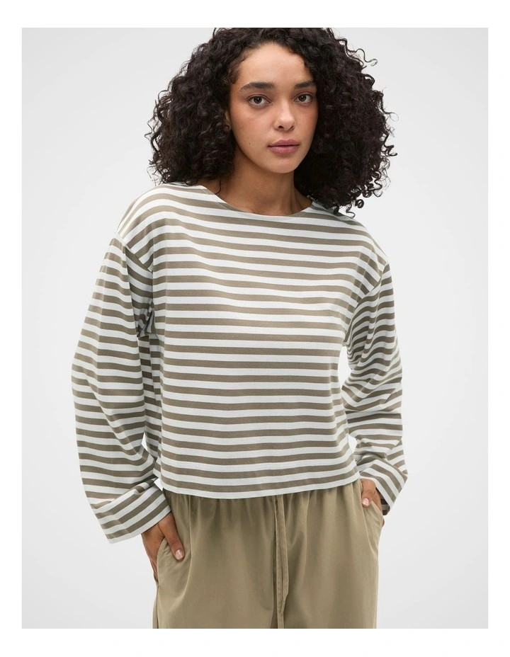 Boatneck Long Sleeve Top image 4
