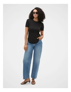 Cotton Curve Hem Tee