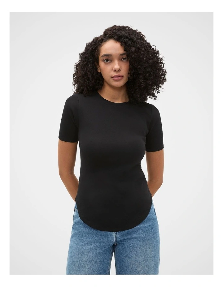 Cotton Curve Hem Tee image 2