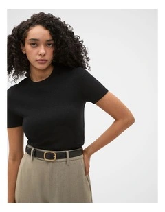 Boucle Knit Tee
