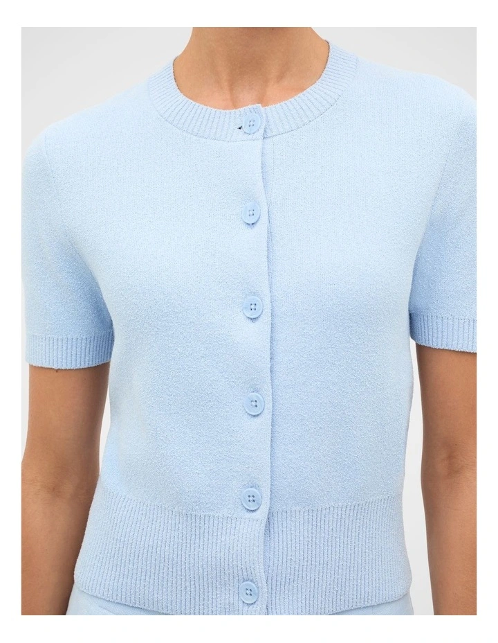 Boucle Short Sleeve Cardigan image 2