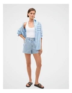 Core Denim Relaxed Paperbag Short
