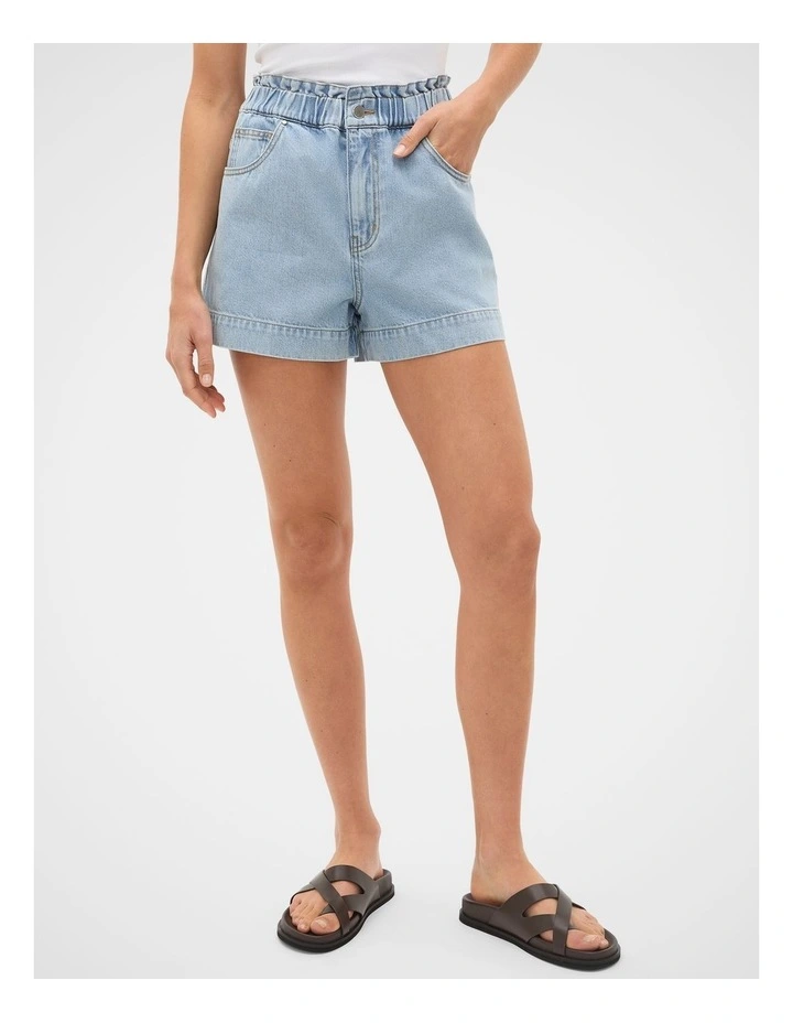 Core Denim Relaxed Paperbag Short image 2