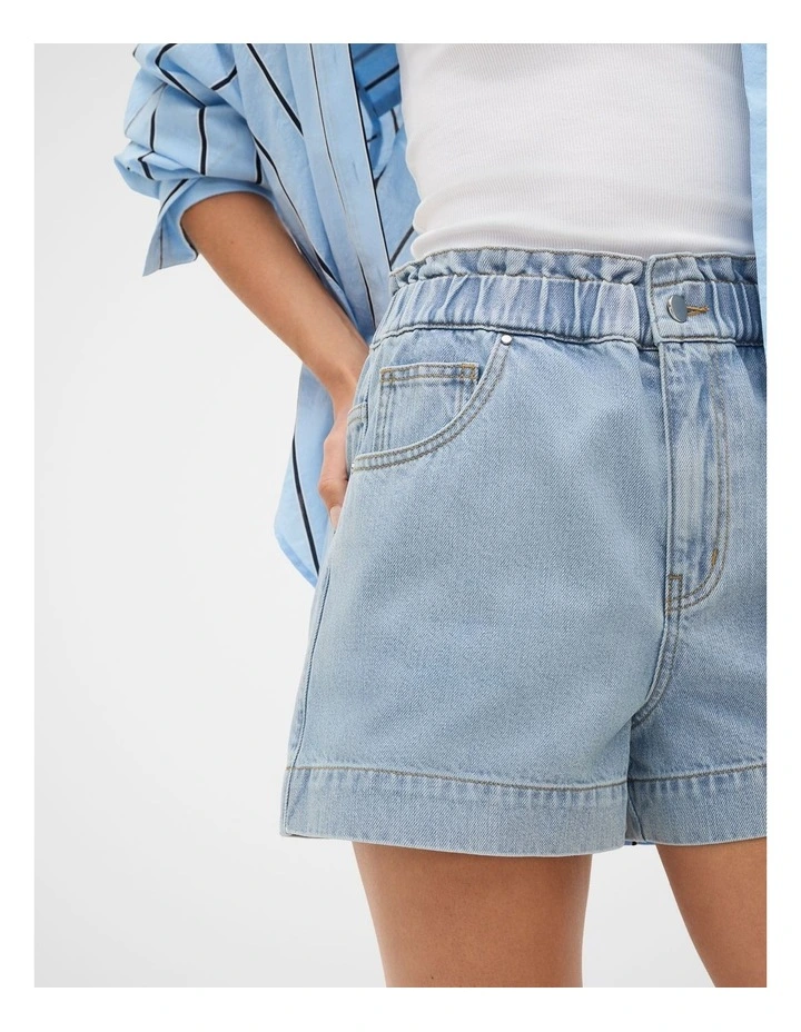 Core Denim Relaxed Paperbag Short image 3