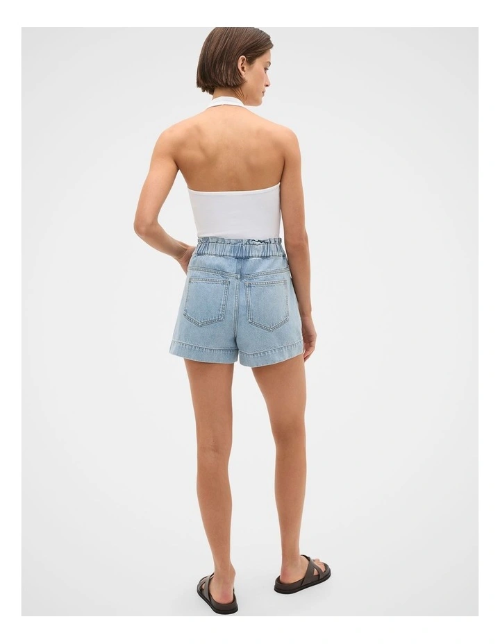 Core Denim Relaxed Paperbag Short image 4