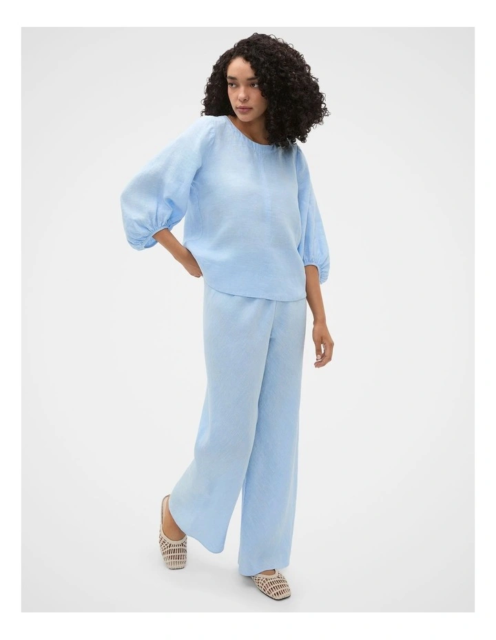 Core Linen Easy Wide Leg Pant image 2