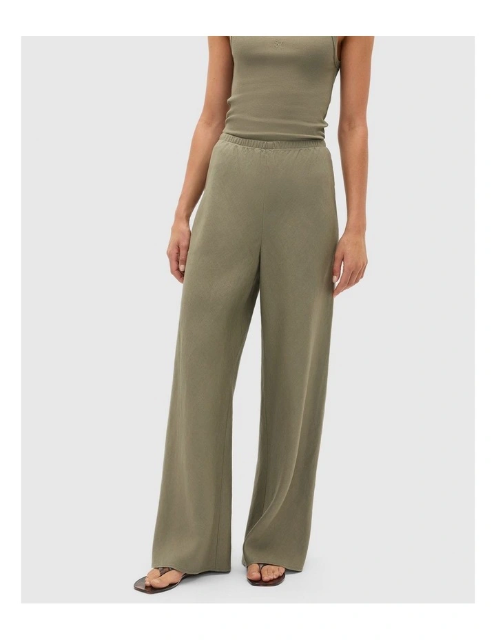 Core Linen Easy Wide Leg Pant image 3