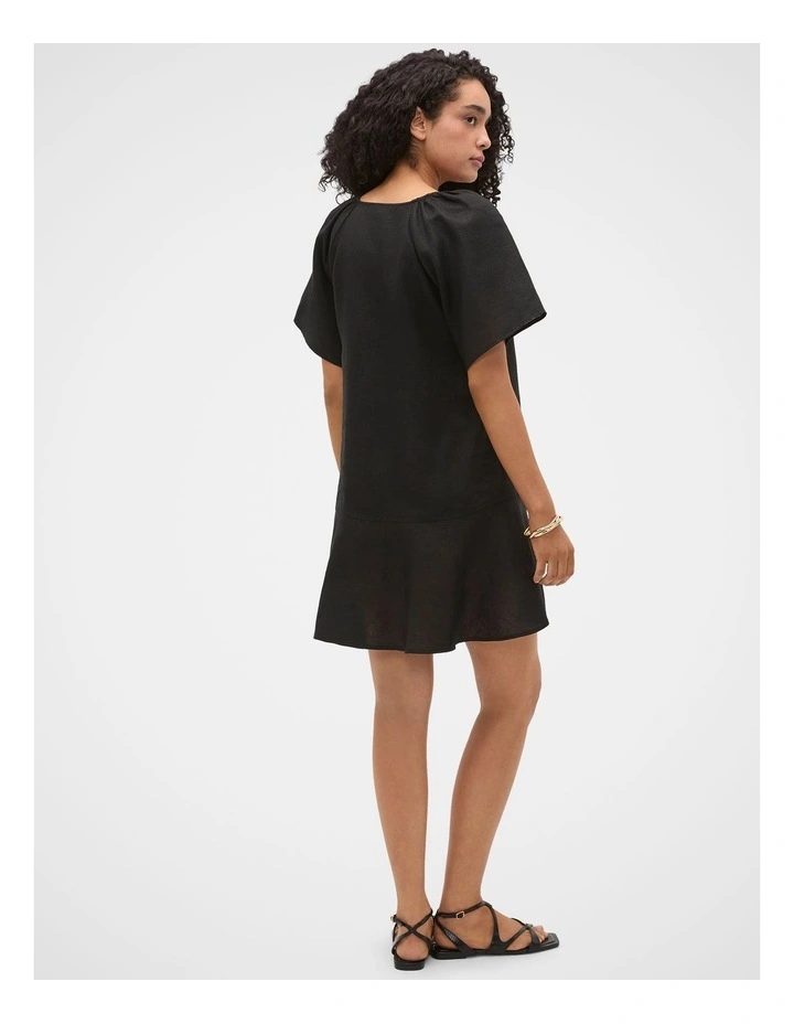 Core Linen Flutter Mini Dress image 2
