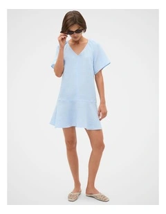 Core Linen Flutter Mini Dress
