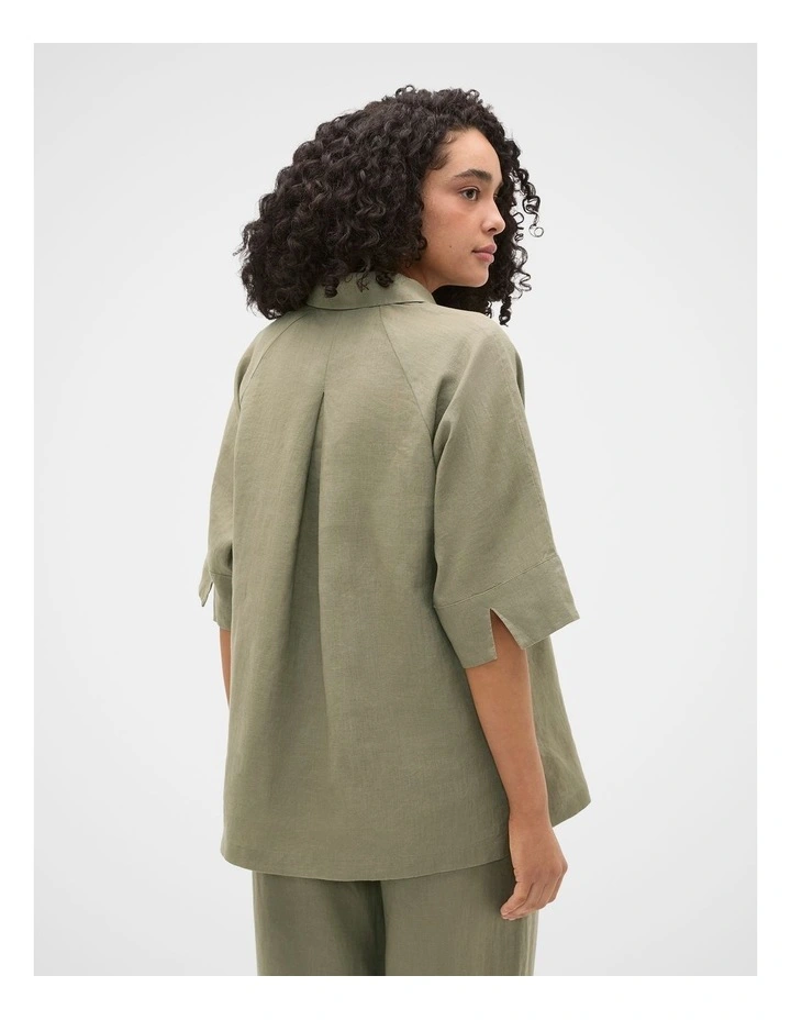 Core Linen Half Placket Popover image 3
