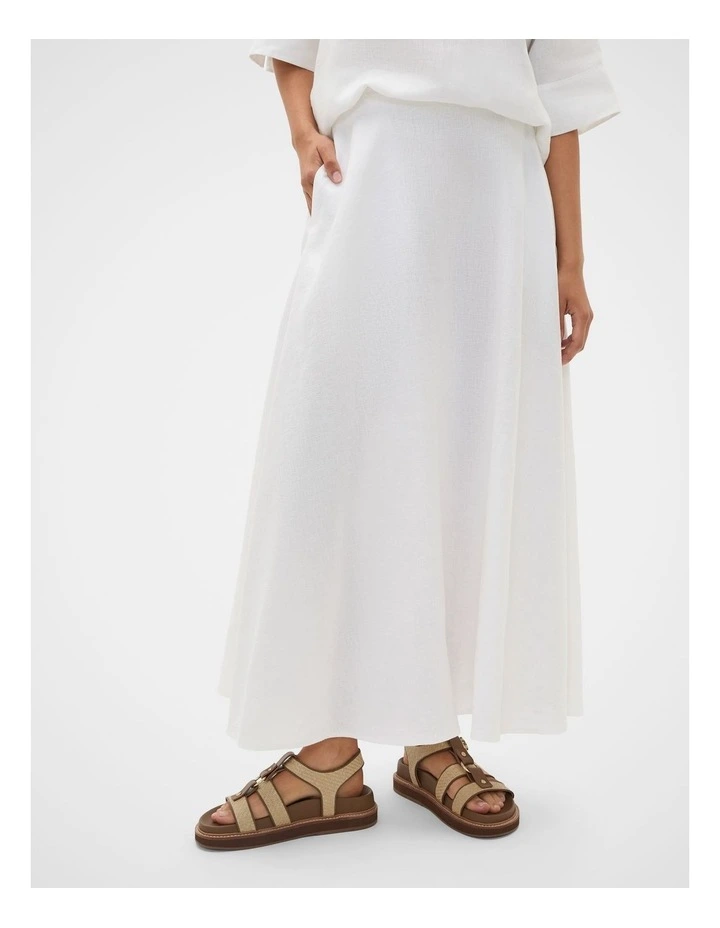 Core Linen Midi Skirt image 2
